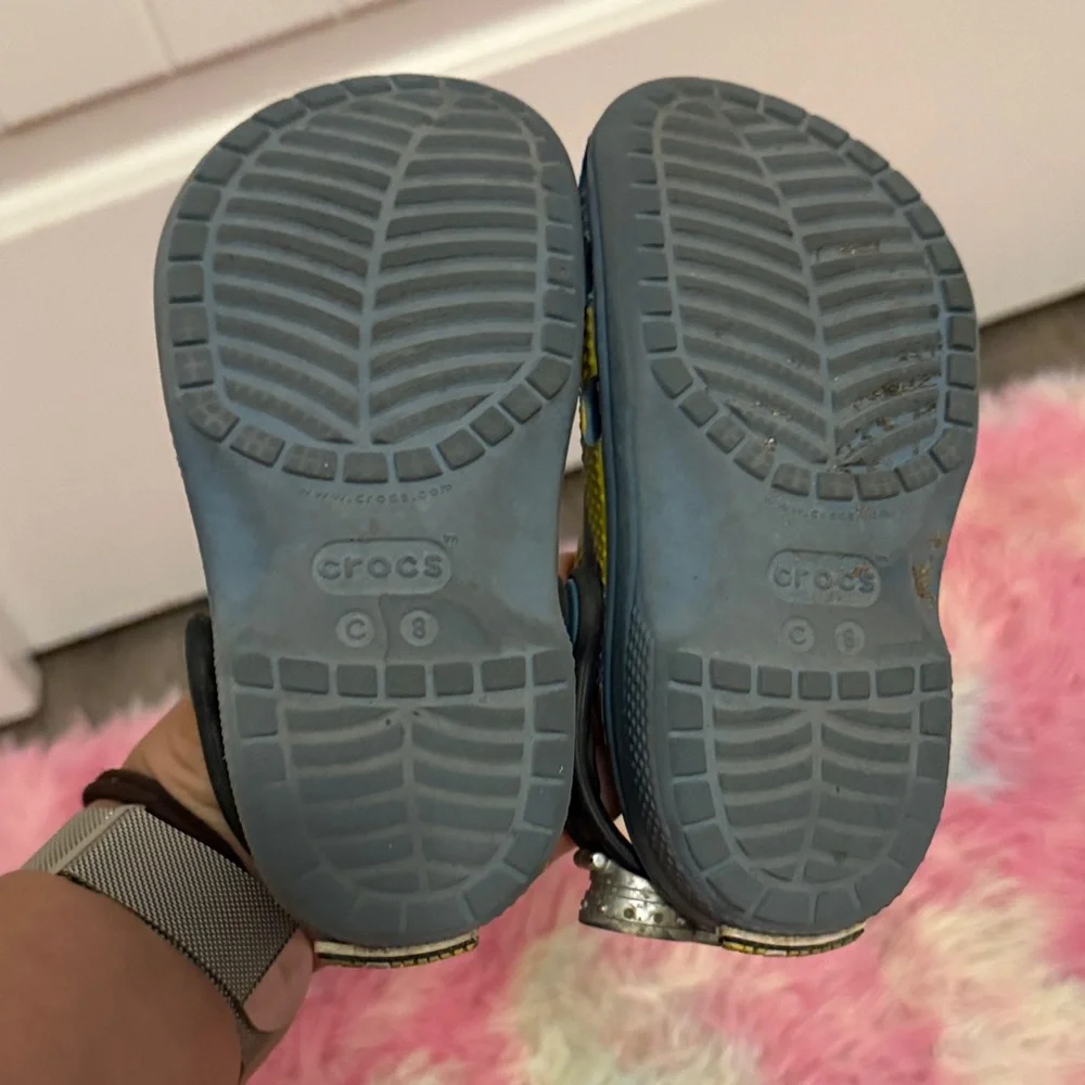 CROCS Kids Water Shoes in Blue and Yellow
